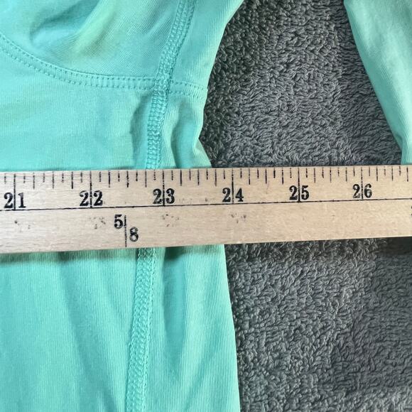 Lululemon Back In Action Mini Dress Womens 4 Green Long Sleeves Boat Neck Active - Picture 8 of 8